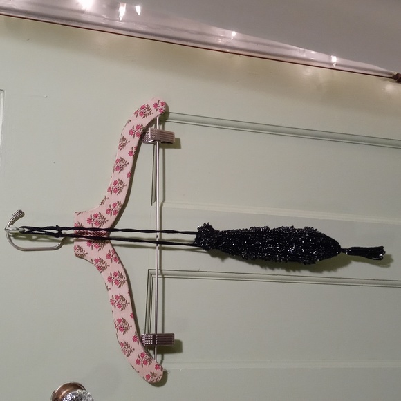 Women's gorgeous beaded drawstring wristlet sack pouch bag black - Picture 4 of 12